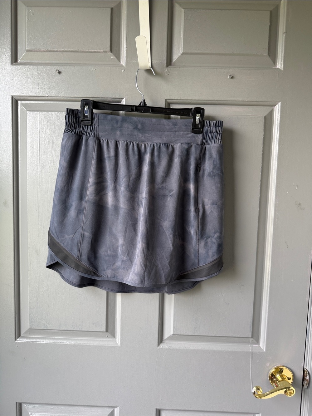 lululemon athletica Gray Tie-Dye Active Mini Skirt